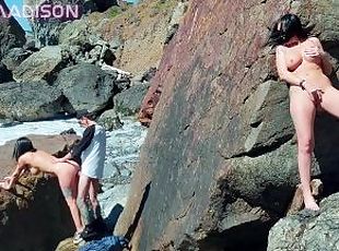 Gros nichons, Masturbation, En plein air, Public, Babes, Fellation, Ejaculation sur le corps, Cam, Couple, Plage