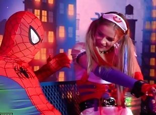Harley Quinn takes Spiderman's Virginity - Parody - Amateur Boxxx
