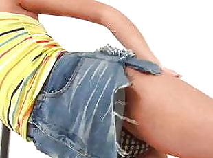 Payu dara besar, Amateur, Perempuan jelita, Remaja, Upskirt, Seluar dalam, Rambut kuning, Payu dara, Gagah, Menunjuk alat kelamin