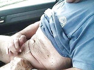 masturbation, en-plein-air, public, gay, branlette, voiture, ejaculation, britannique