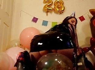 HD Latex Dominatrix LOONER BALLOON INFLATABLES BIRTHDAY!B2P&PussyStuff GIANT Balloons Helium Inhale