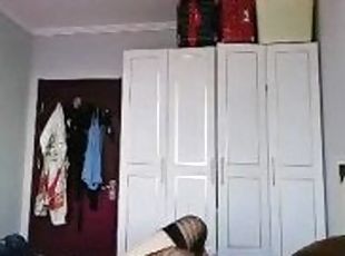Homemade Asian bonded ts slut with his dominator suck fuck till cum
