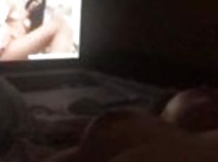 My girlfriend masturbating and watching porn in front of me????????