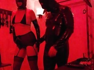 Spanked, whipped, fisted and double fucked at the BDSM club