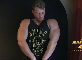 Muscle bodybuilder rimjob with cumshot