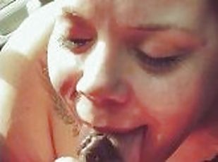 Offentlig, Amatør, Blowjob, Cumshot, Bbw, Bil, Pov, Cum