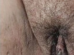 Playing in LatinaMilf fat wet hairy pussy