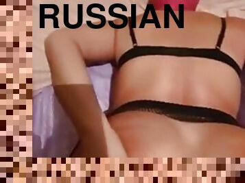 orang-rusia, amateur, punggung-butt