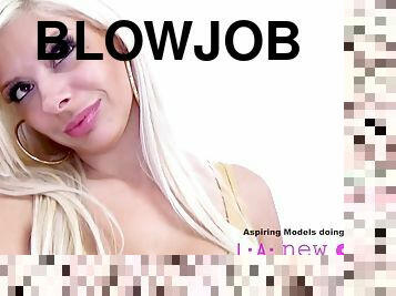 Big Boob Blonde Gets Fucked At Photosho - Blowjob