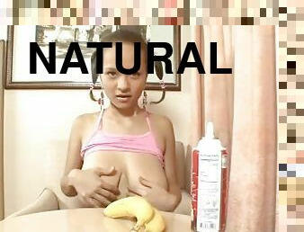 Latina teen with big natural tits