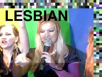 pesta, lesbian-lesbian, kotor, realitas