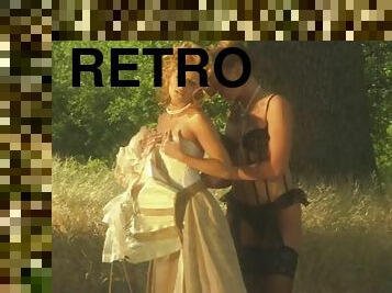 Retro lesbians the hot and horny milf licks: first the bath