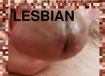 Masturbating to Lesbian Porn and Cumming