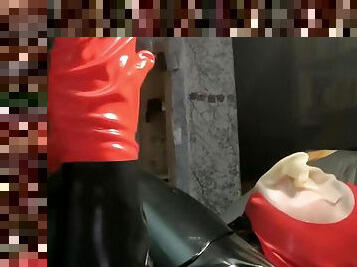 amador, brinquedo, gay, bdsm, fetiche, latex, sozinho, máscara