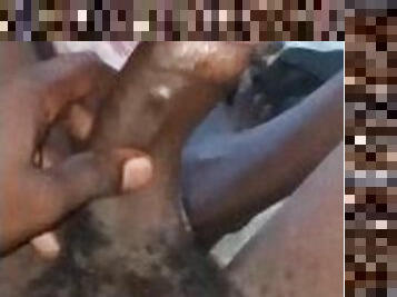 énorme, masturbation, monstre, amateur, énorme-bite, branlette, black, massive, africaine, bite