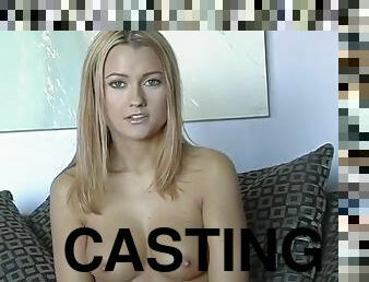 casting, blonde, américaine, incroyable, solo