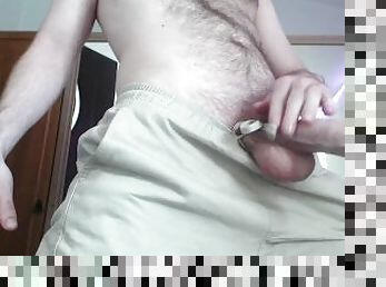 Big White Hairy Dick shooting 13 times