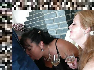 Horny drunk moms enjoy group sex party
