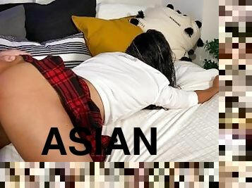 asiatisk, hundestilling, orgasme, fisse-pussy, skolepige, amatør, skønheder, teenager, hjemmelavet, thailænder