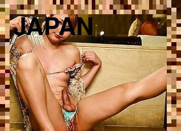 TGIRL JAPAN - Cute Yume Masuda Naked Bathing Moment Video