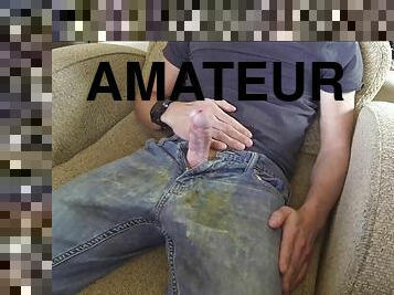 Cum Jeans Part 2  Jeans get covered in cum compilation