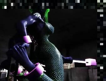 3d busty animated alien slut sex