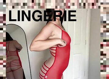 See through lingerie try on on tour