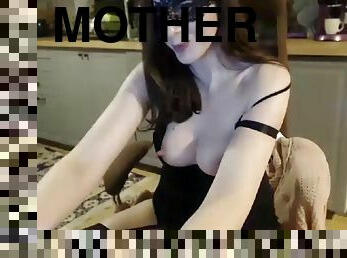 orgasmo, amateur, madre, a-solas, espectacular