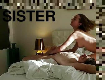 BROTHER AND STEP SISTER MAKE LOVE ON PARENTS BED
