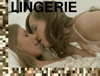 Warm stimulation along two sensual lesbos