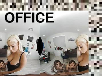 VR office group fuck - Pov