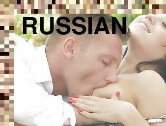Pleasurable russian babe horny porn video