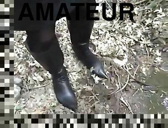 masturbación, amateur, madurita-caliente, hardcore, botas