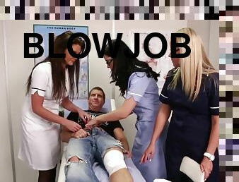 Get a blowjob from doctor and nurses