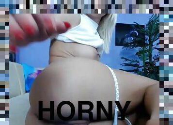 Horny girl anal ass live cum show