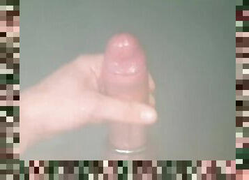 POV under shower handjob