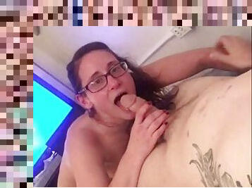 Amateur trish fucking and sucking her tattooed friend