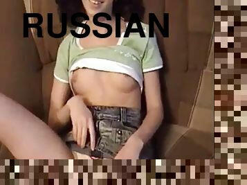 papa, russe, ados, hardcore, fille, pute