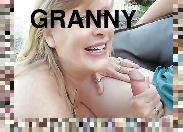 blonde granny hot outdoor kinky sex