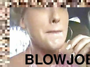 Hot blowjob in dutch taxi