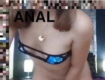 anal, juguete, hardcore, webcam, consolador, bikini