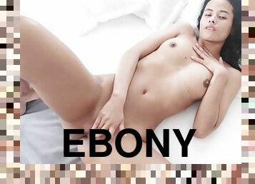 Hot Ebony Teen Girl Pussy Rubbing