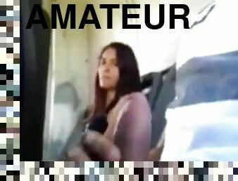 amatör, buss, sugande