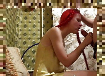 Sultry redhead stepsister gets a hard shafting