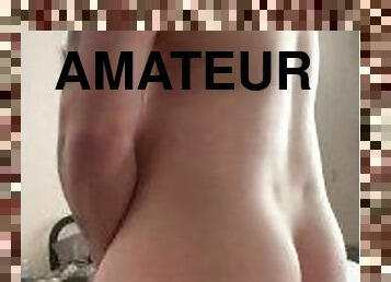 grosse, énorme, masturbation, amateur, énorme-bite, belle-femme-ronde, secousses, horny, bite