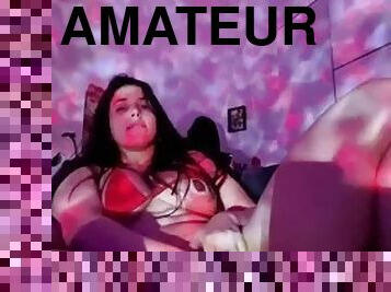 amateur, ejaculation-sur-le-corps, lesbienne, milf, bout-a-bout, brunette