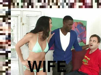 Horny wife interracial cuckold porn video