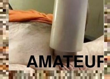 bouteille, masturbation, vieux, amateur, mature, jouet, plus-agée, solo