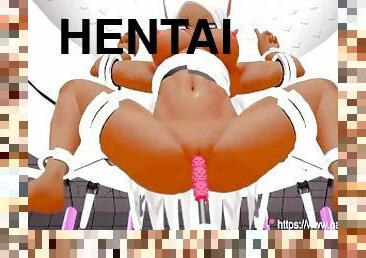 teta-grande, esguincho, anal, bdsm, duplo, fudendo, anime, hentai, máquinas, escravidão