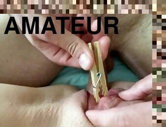 gros-nichons, clito, amateur, jouet, bdsm, couple, petite, bondage, réalité, bite